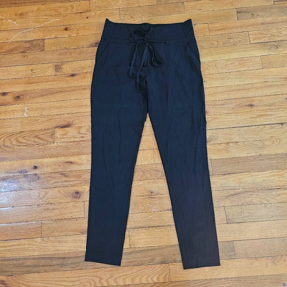 Isabel Benenato Women's Pants Size 40 Midi Rise  Skinny Leg Black Pants